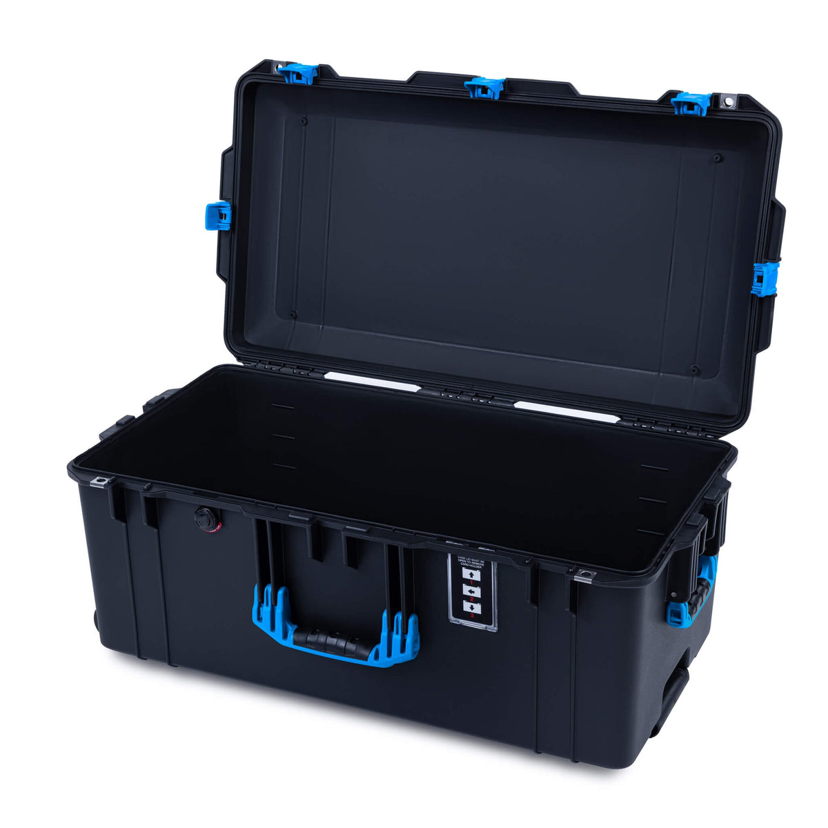 Pelican 1626 Air Case, Black with Blue Handles &amp; Latches None (Case Only) ColorCase 016260-0000-110-121