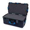 Pelican 1626 Air Case, Black with Blue Handles & Latches Pick & Pluck Foam with Convolute Lid Foam ColorCase 016260-0001-110-121