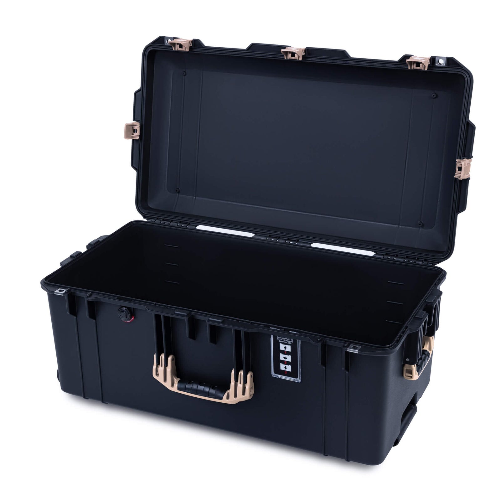 Pelican 1626 Air Case, Black with Desert Tan Handles & Latches None (Case Only) ColorCase 016260-0000-110-311