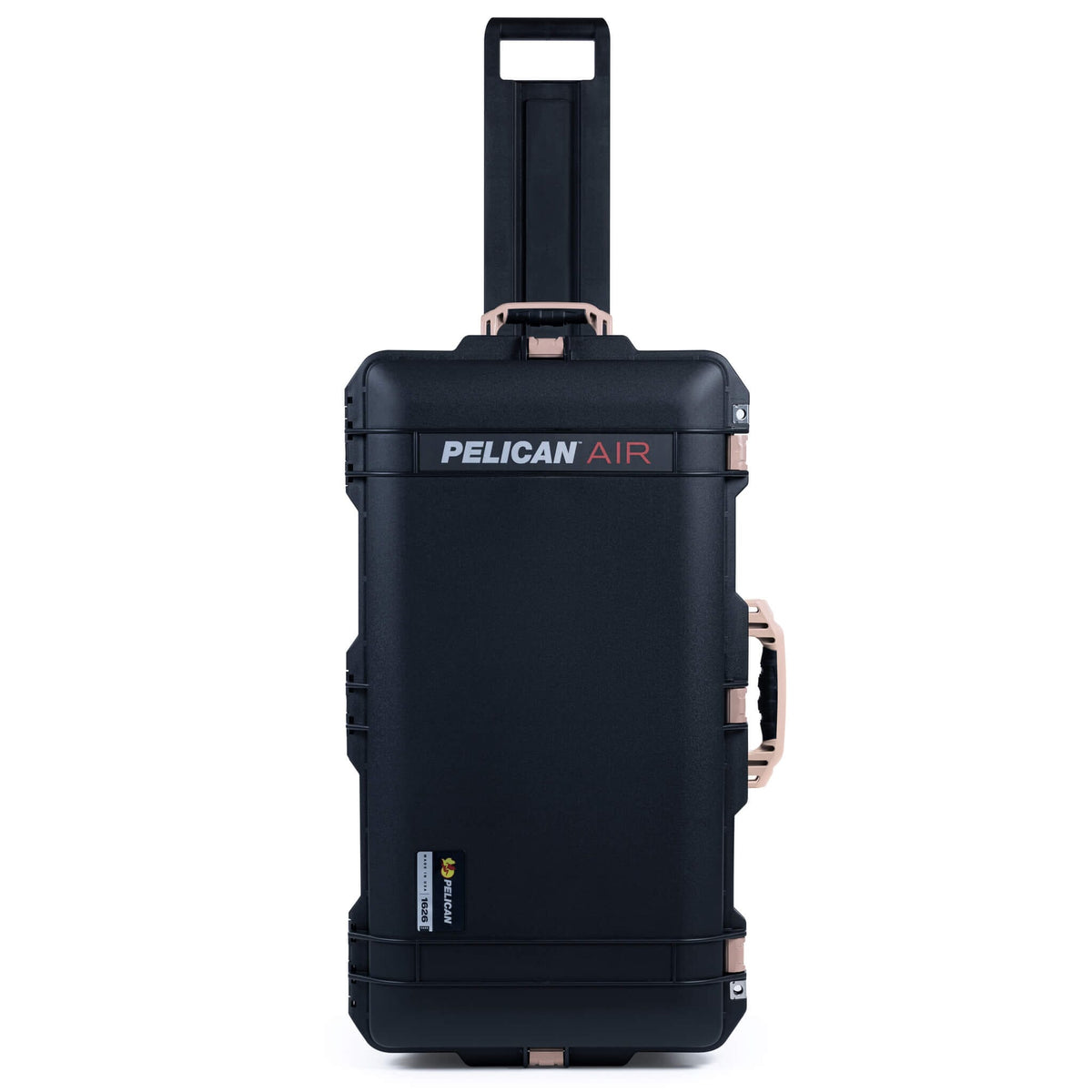 Pelican 1626 Air Case, Black with Desert Tan Handles &amp; Latches ColorCase 