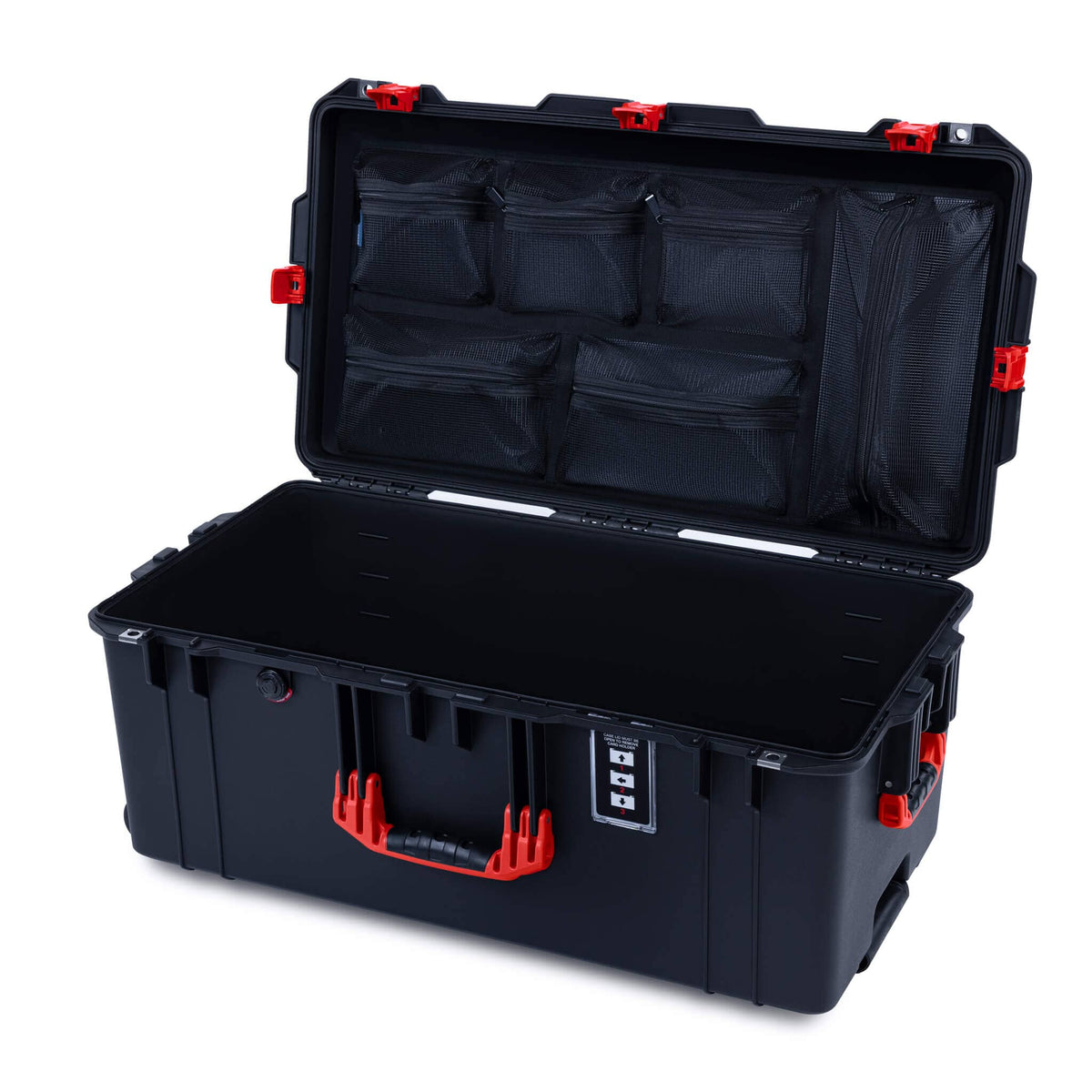 Pelican 1626 Air Case, Black with Red Handles &amp; Latches ColorCase 