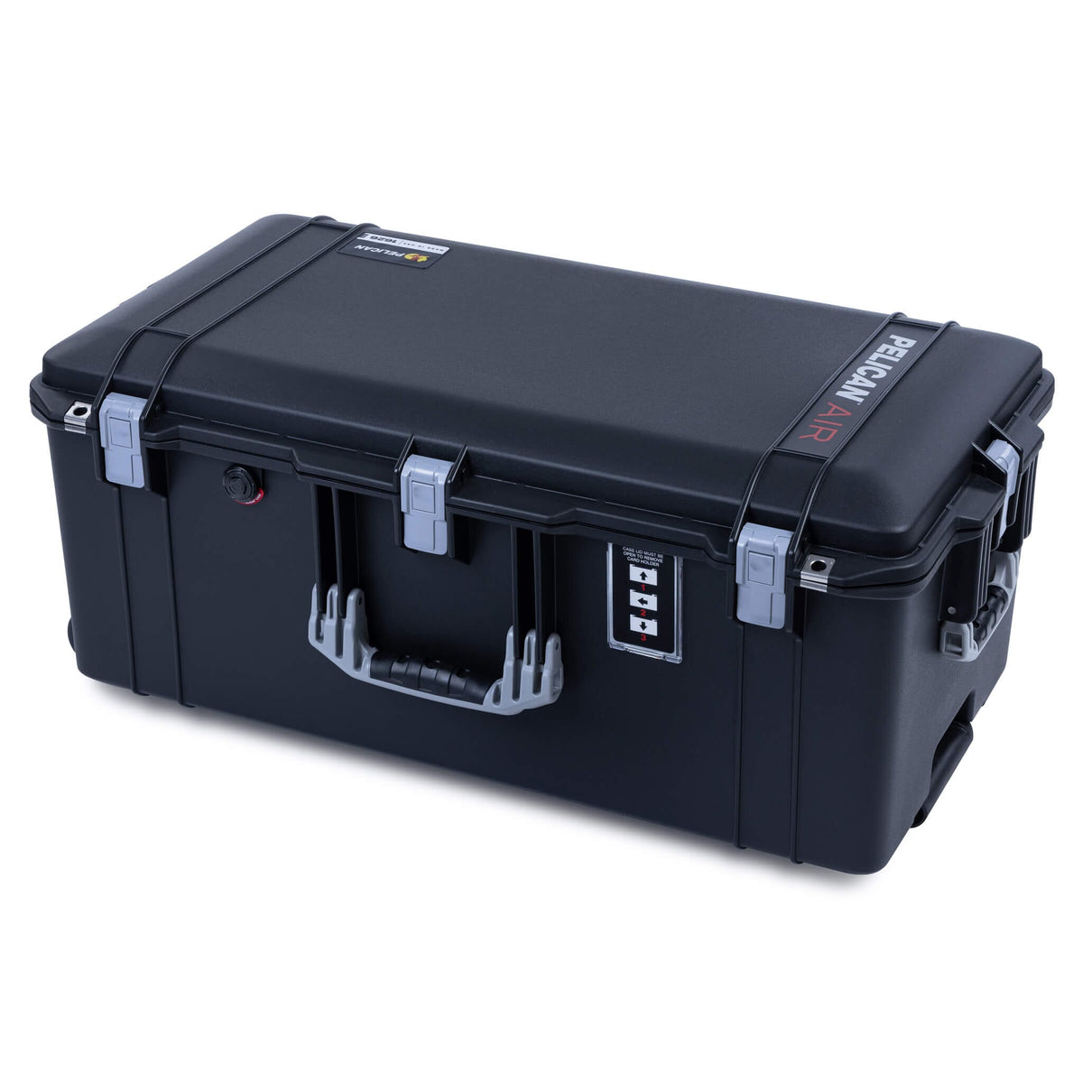 Pelican 1626 Air Case, Black with Silver Handles &amp; Latches ColorCase 