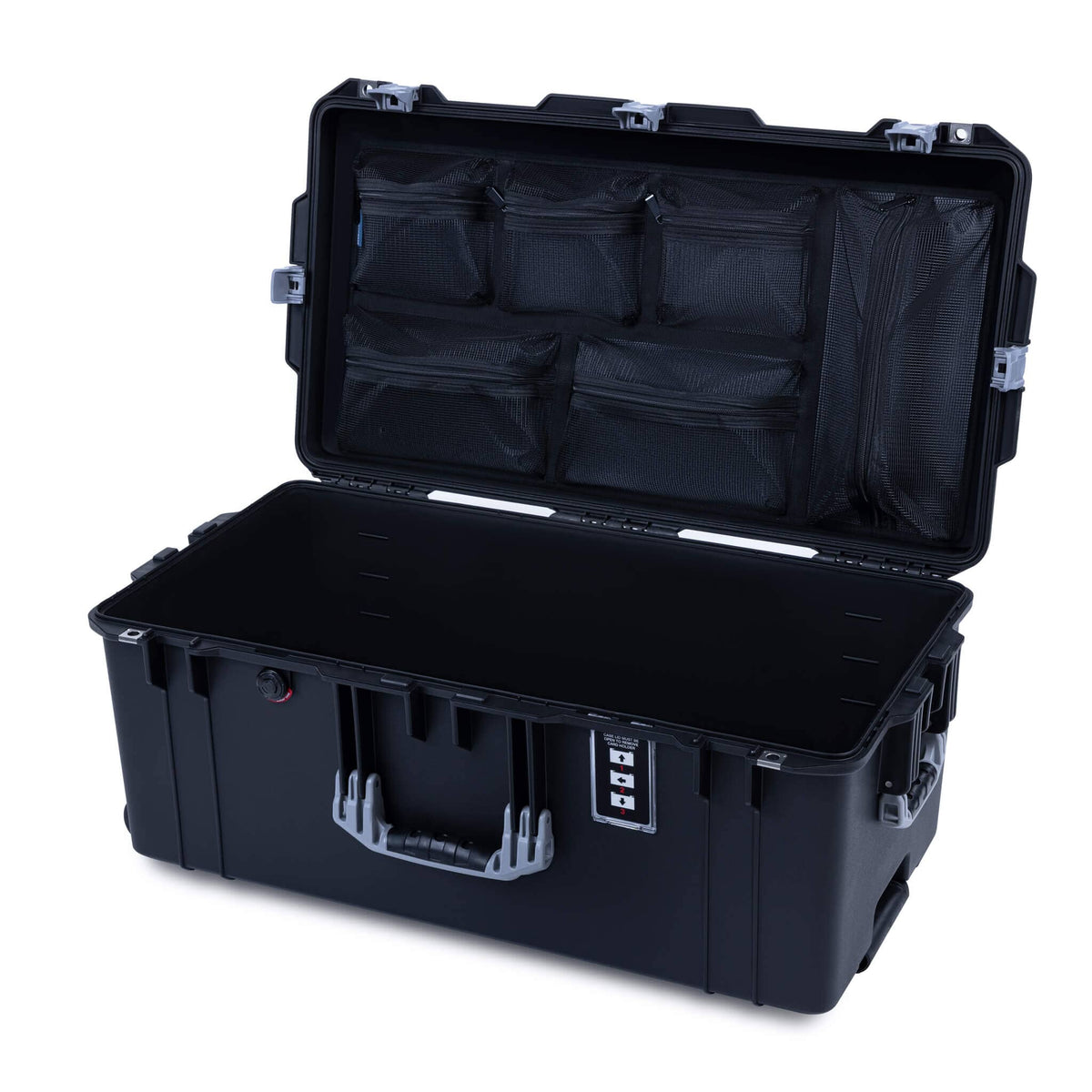 Pelican 1626 Air Case, Black with Silver Handles &amp; Latches ColorCase 