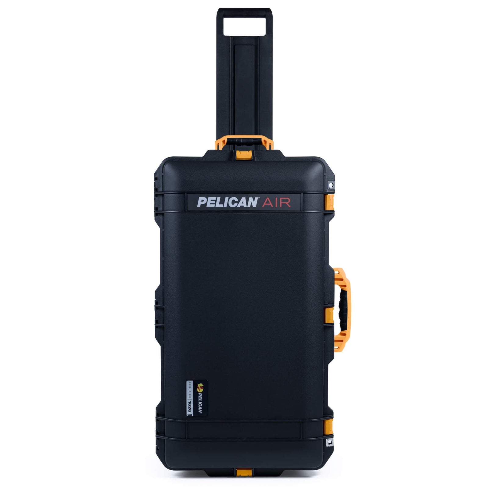 Pelican 1626 Air Case, Black with Yellow Handles & Latches ColorCase 