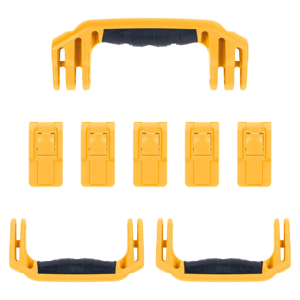 Pelican 1637 Air Handles & Double-Throw Latches, Yellow - ColorCase