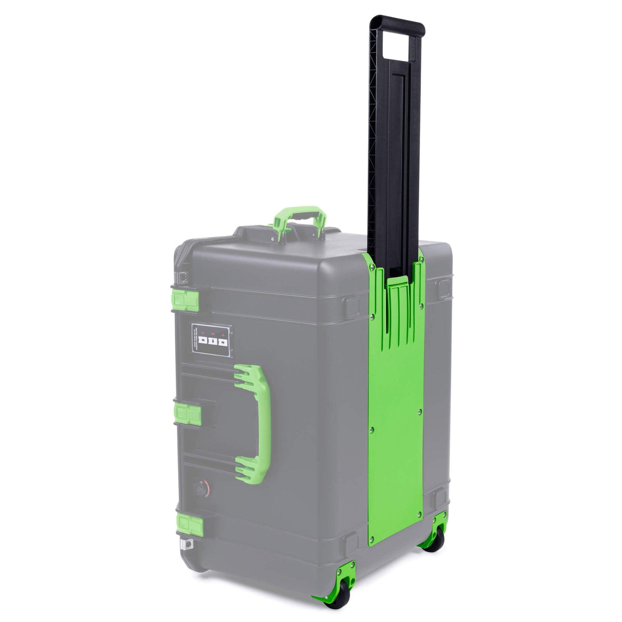 Pelican 1637 Air Replacement Trolley & Wheel Assembly, Lime Green ColorCase 