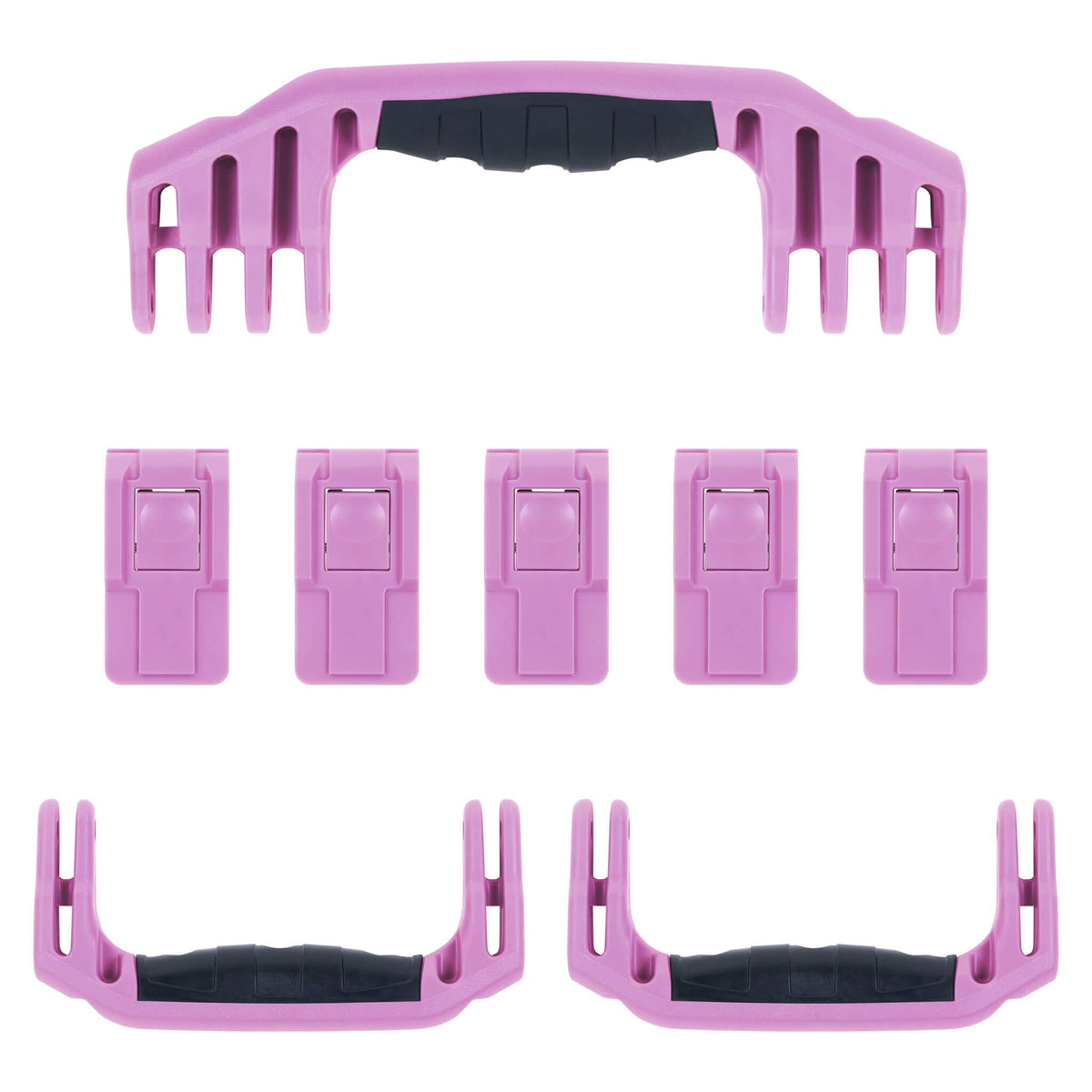 Pelican 1646 Air Replacement Handles &amp; Latches, Magenta (Set of 3 Handles, 5 Latches) ColorCase 