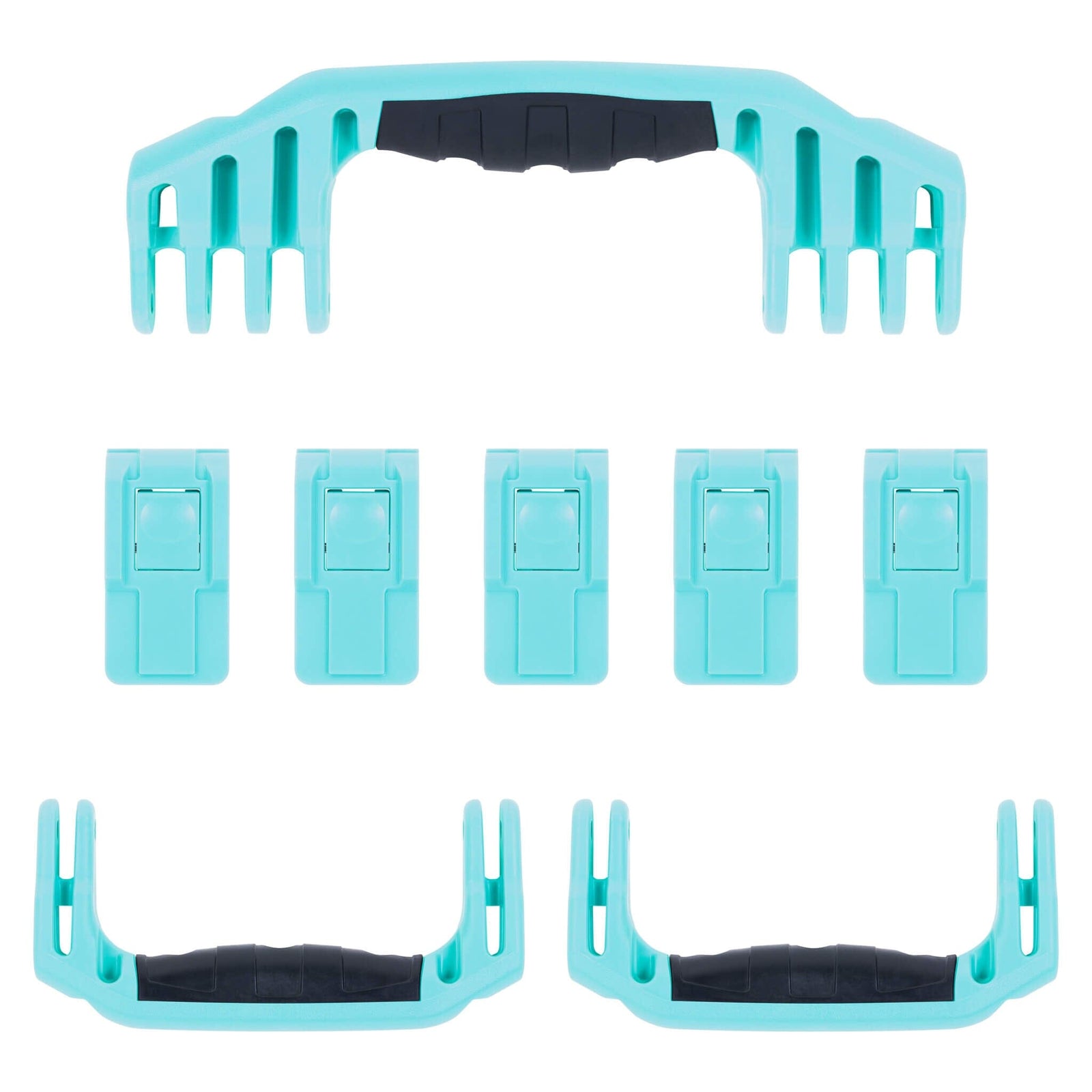 Pelican 1646 Air Replacement Handles & Latches, Teal (Set of 3 Handles, 5 Latches) ColorCase 