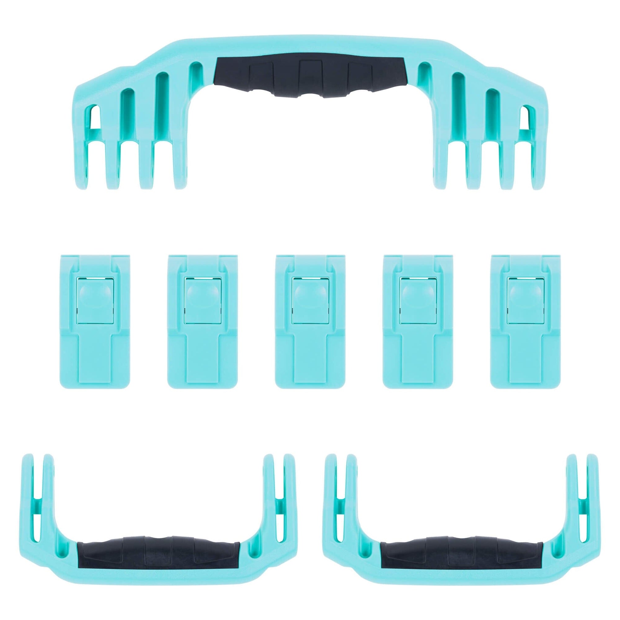 Pelican 1646 Air Replacement Handles & Latches, Teal (Set of 3 Handles, 5 Latches) ColorCase 