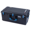 Pelican 1646 Air Case, Black with Blue Handles & Latches ColorCase