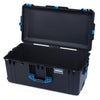 Pelican 1646 Air Case, Black with Blue Handles & Latches Empty (Case Only) ColorCase 016460-0000-110-121