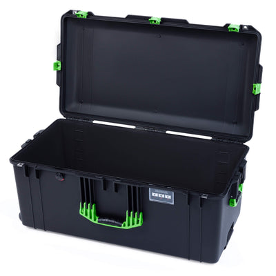 Pelican 1646 Air Case, Black with Lime Green Handles & Latches Empty (Case Only) ColorCase 016460-0000-110-301