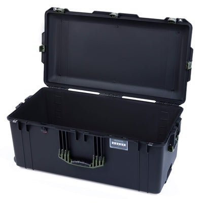 Pelican 1646 Air Case, Black with OD Green Handles & Latches Empty (Case Only) ColorCase 016460-0000-110-131