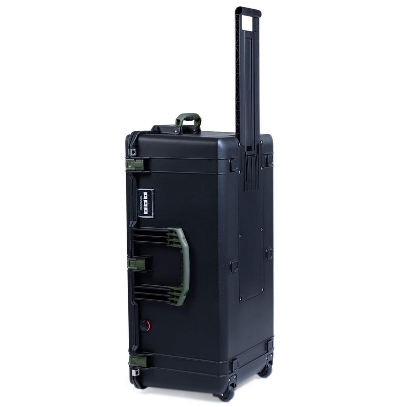 Pelican 1646 Air Case, Black with OD Green Handles & Latches ColorCase 