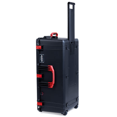 Pelican 1646 Air Case, Black with Red Handles & Latches ColorCase