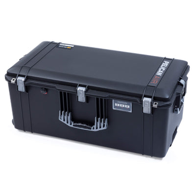 Pelican 1646 Air Case, Black with Silver Handles & Latches ColorCase