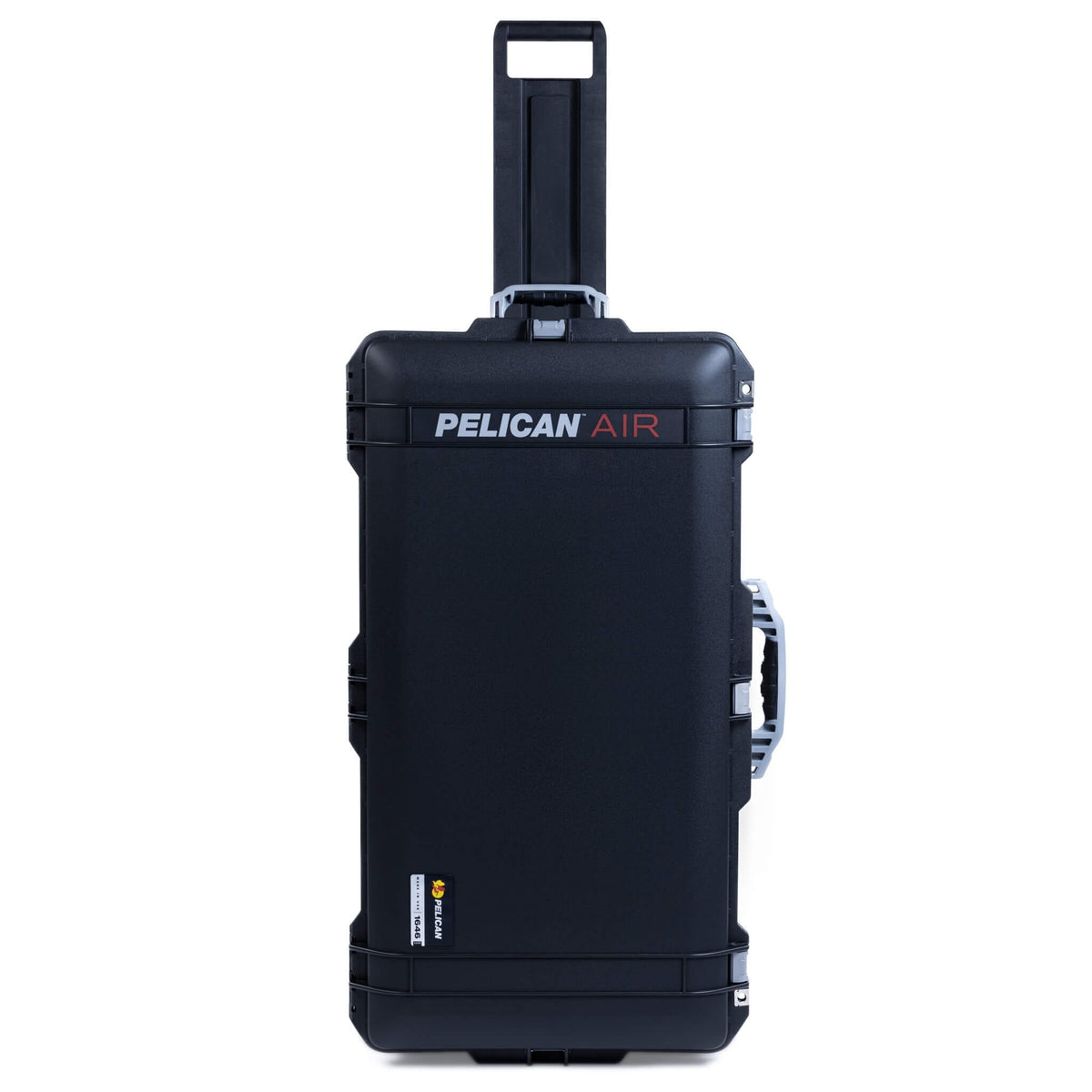 Pelican 1646 Air Case, Black with Silver Handles &amp; Latches ColorCase 
