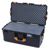 Pelican 1646 Air Case, Black with Yellow Handles & Latches Pick & Pluck Foam with Convoluted Lid Foam ColorCase 016460-0001-110-241