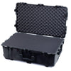 Pelican 1650 Case, Black with Black Handles & TSA Locking Latches Pick & Pluck Foam with Convoluted Lid Foam ColorCase 016500-0001-110-L10
