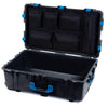 Pelican 1650 Case, Black with Blue Handles & Latches Mesh Lid Organizer Only ColorCase 016500-0100-110-120