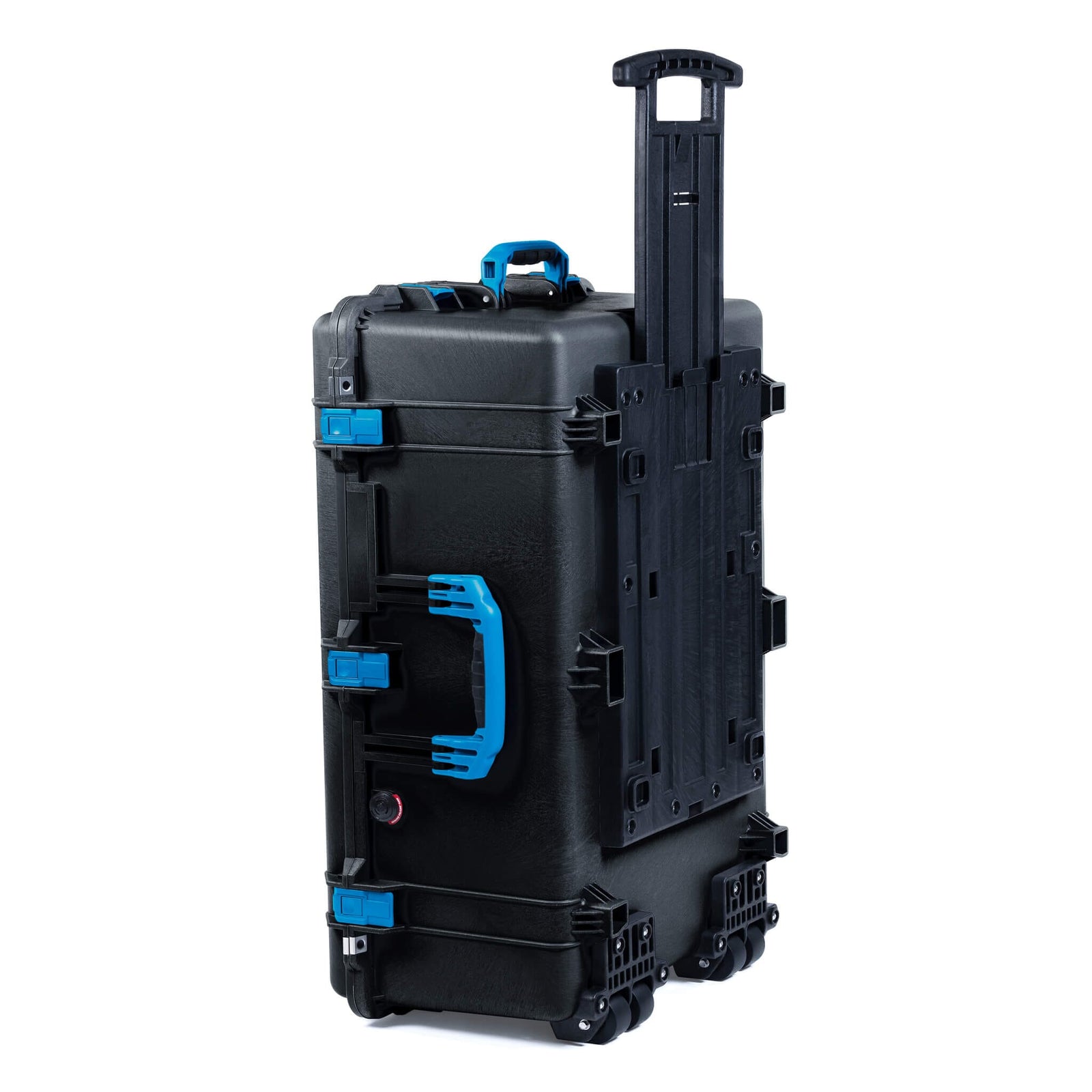 Pelican 1650 Case, Black with Blue Handles & Push-Button Latches ColorCase 