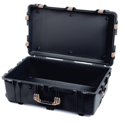Pelican 1650 Case, Black with Desert Tan Handles & Latches None (Case Only) ColorCase 016500-0000-110-310