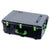 Pelican 1650 Case, Black with Lime Green Handles & Push-Button Latches ColorCase 