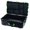 Pelican 1650 Case, Black with Lime Green Handles & Latches Laptop Computer Lid Pouch Only ColorCase 016500-0200-110-300