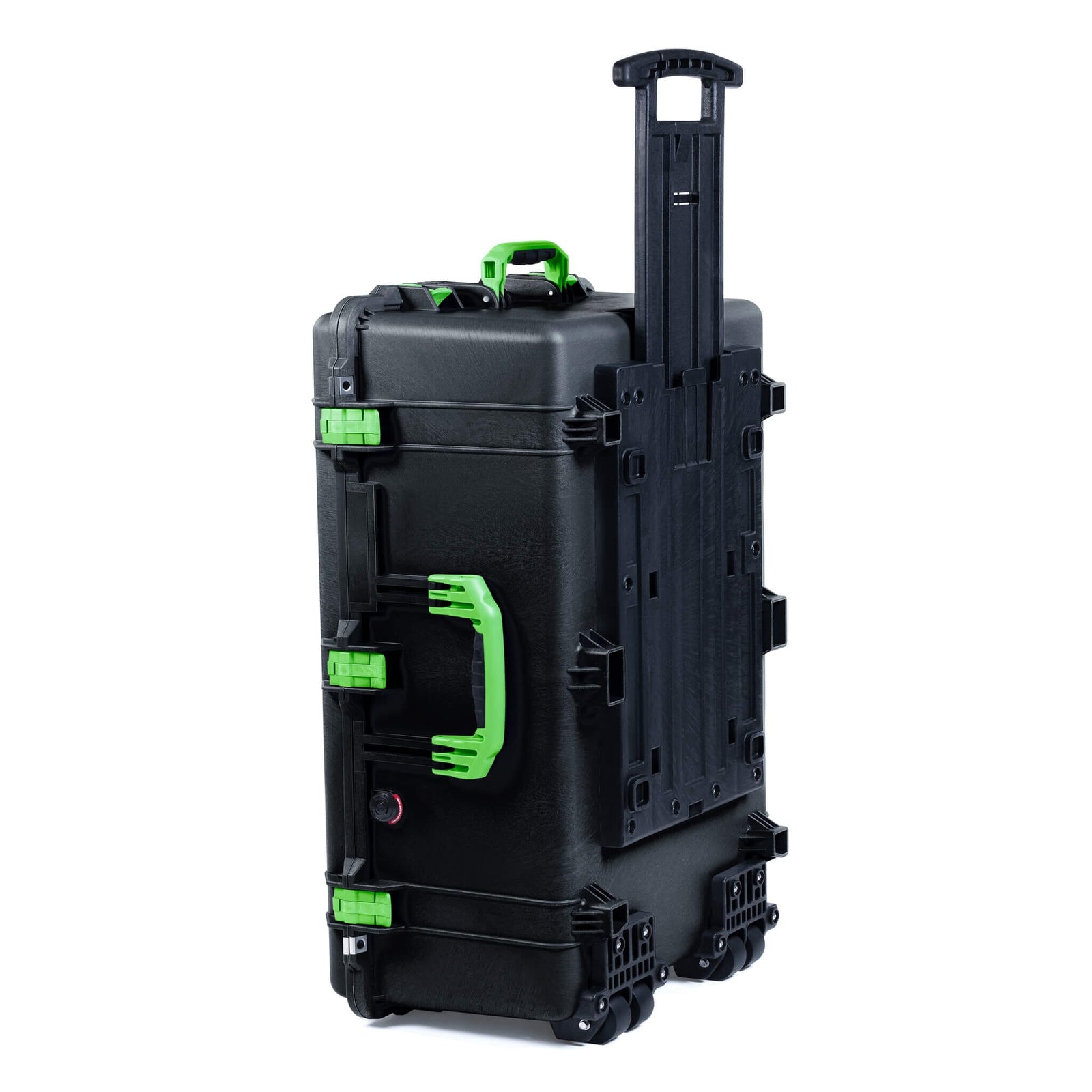 Pelican 1650 Case, Black with Lime Green Handles & Latches ColorCase 