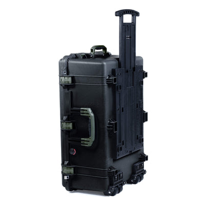 Pelican 1650 Case, Black with OD Green Handles & Latches ColorCase