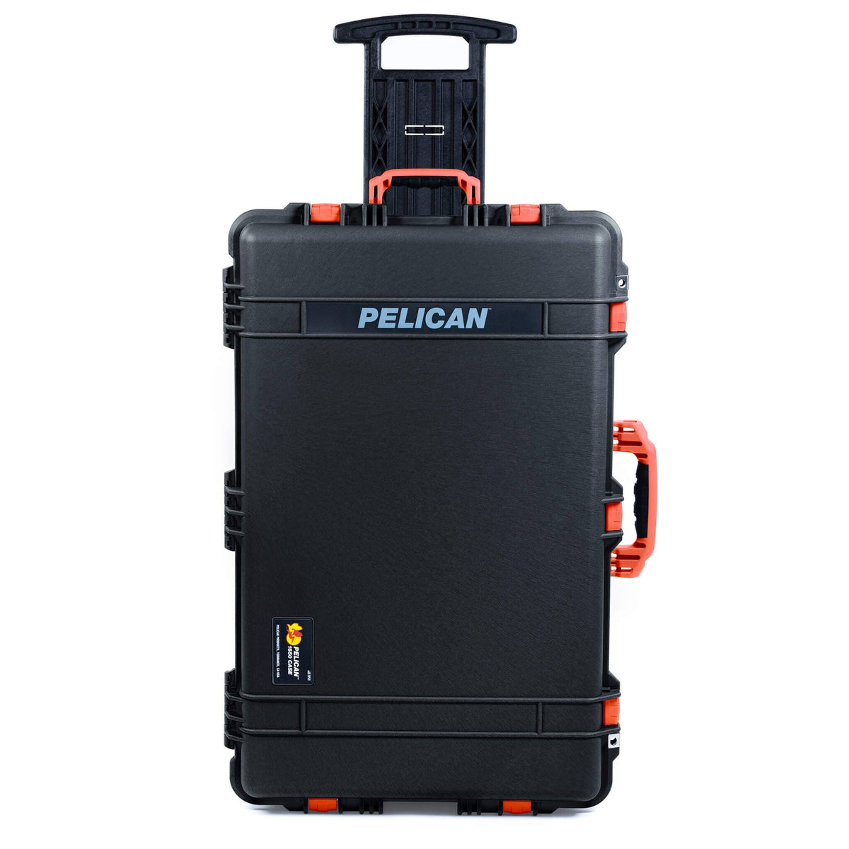 Pelican 1650 Case, Black with Orange Handles &amp; Latches ColorCase 