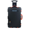 Pelican 1650 Case, Black with Orange Handles & Push-Button Latches ColorCase