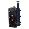 Pelican 1650 Case, Black with Orange Handles & Latches ColorCase