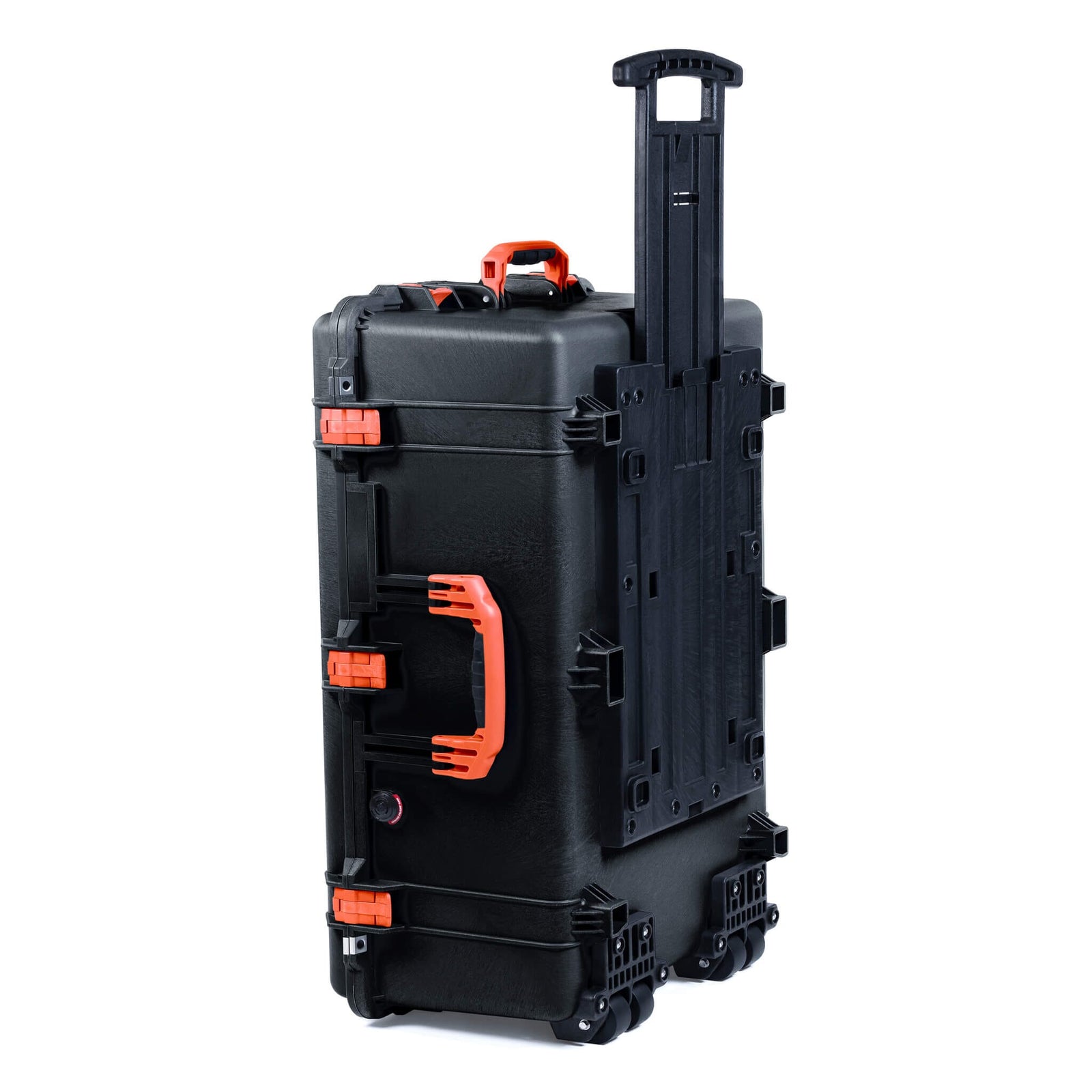 Pelican 1650 Case, Black with Orange Handles & Latches ColorCase 