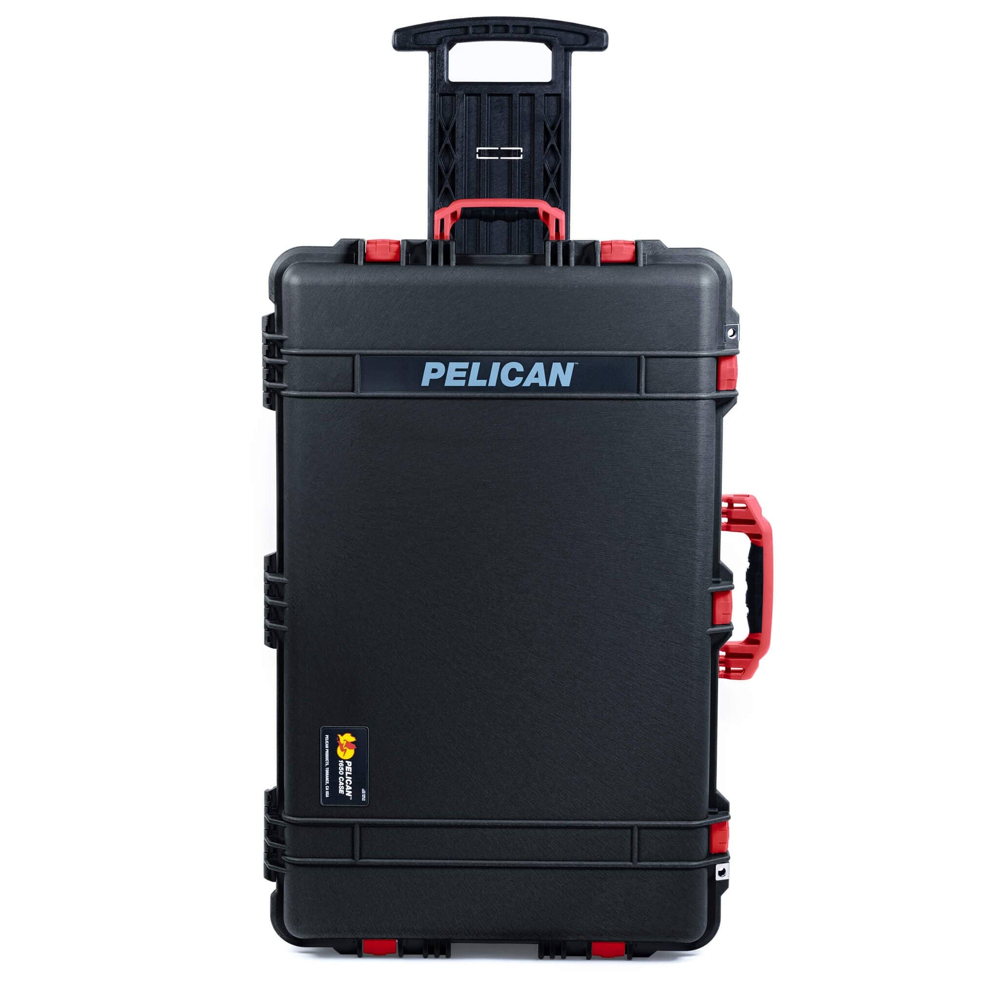 Pelican 1650 Case, Black with Red Handles & Latches