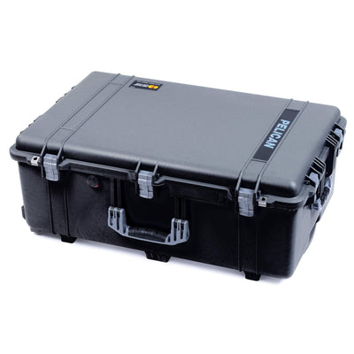 Pelican 1650 Case, Black with Silver Handles & Latches ColorCase