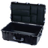 Pelican 1650 Case, Black with Silver Handles & Latches Laptop Computer Lid Pouch Only ColorCase 016500-0200-110-180