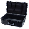 Pelican 1650 Case, Black with Silver Handles & Latches Mesh Lid Organizer Only ColorCase 016500-0100-110-180