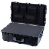 Pelican 1650 Case, Black with Silver Handles & Latches Pick & Pluck Foam with Mesh Lid Organizer ColorCase 016500-0101-110-180