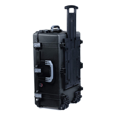 Pelican 1650 Case, Black with Silver Handles & Push-Button Latches ColorCase