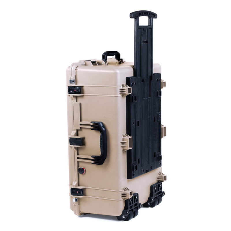 Pelican 1650 Case, Desert Tan with Black Handles & TSA Locking Latches ColorCase 