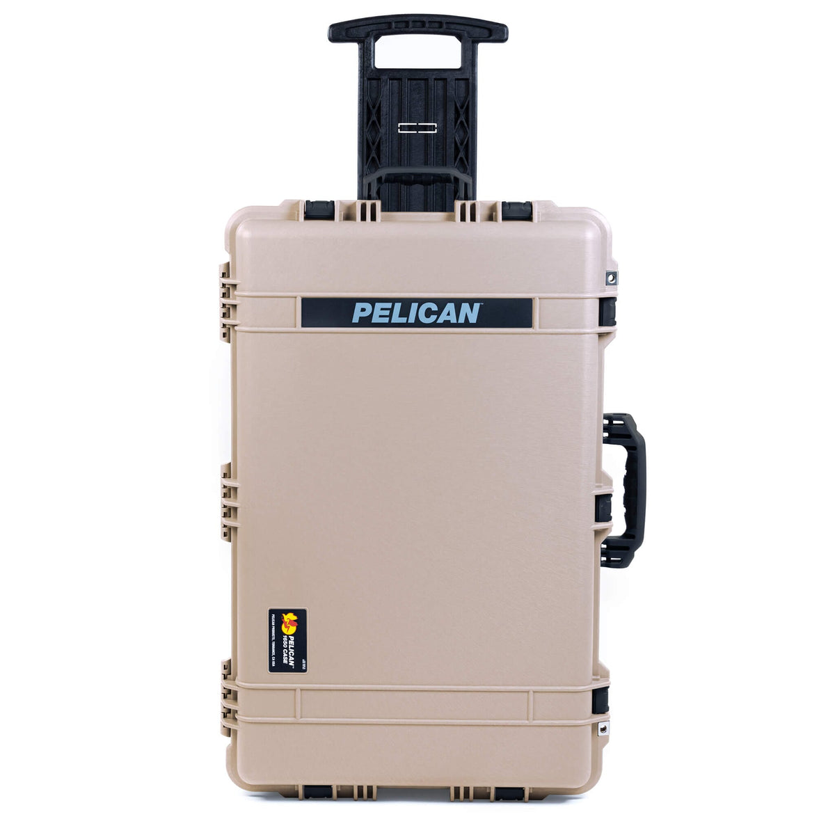 Pelican 1650 Case, Desert Tan with Black Handles &amp; Push-Button Latches ColorCase 