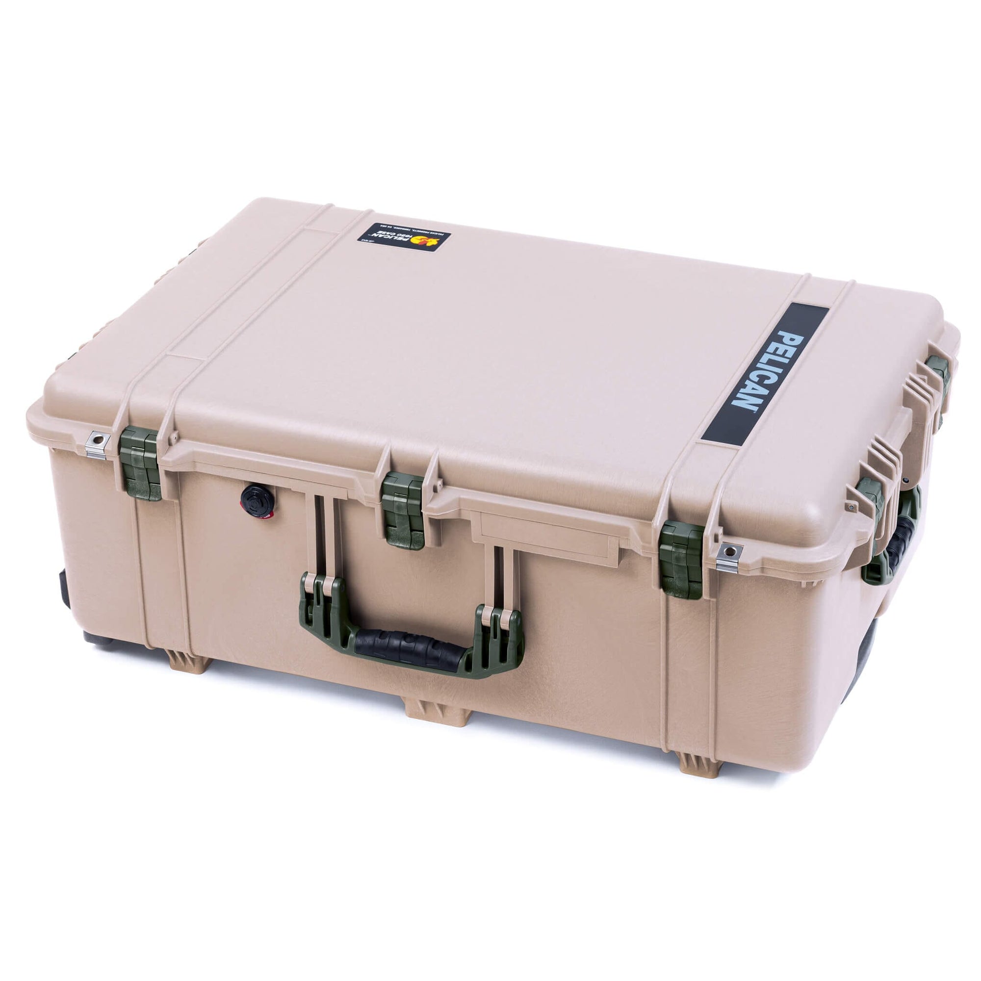 Pelican 1650 Case, Desert Tan with OD Green Handles & Latches ColorCase 