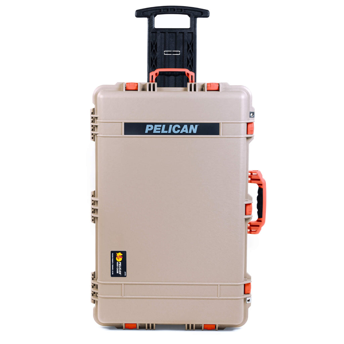 Pelican 1650 Case, Desert Tan with Orange Handles &amp; Latches ColorCase 