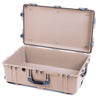 Pelican 1650 Case, Desert Tan with Silver Handles & Push-Button Latches None (Case Only) ColorCase 016500-0000-310-181