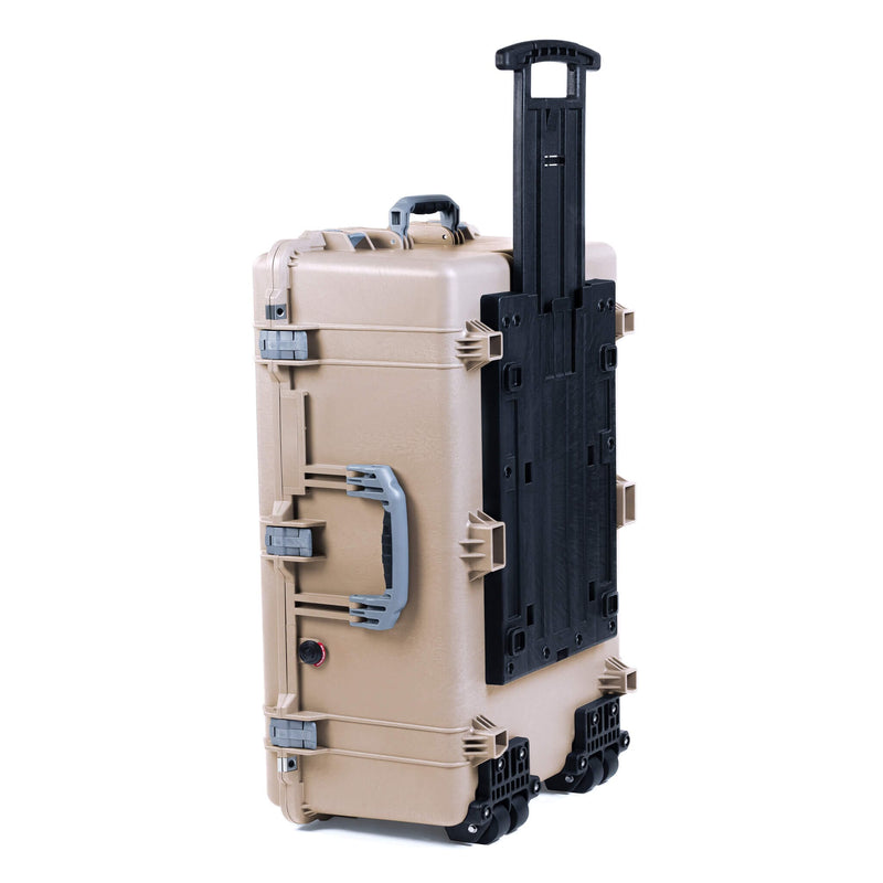 Pelican 1650 Case, Desert Tan with Silver Handles & Latches ColorCase 