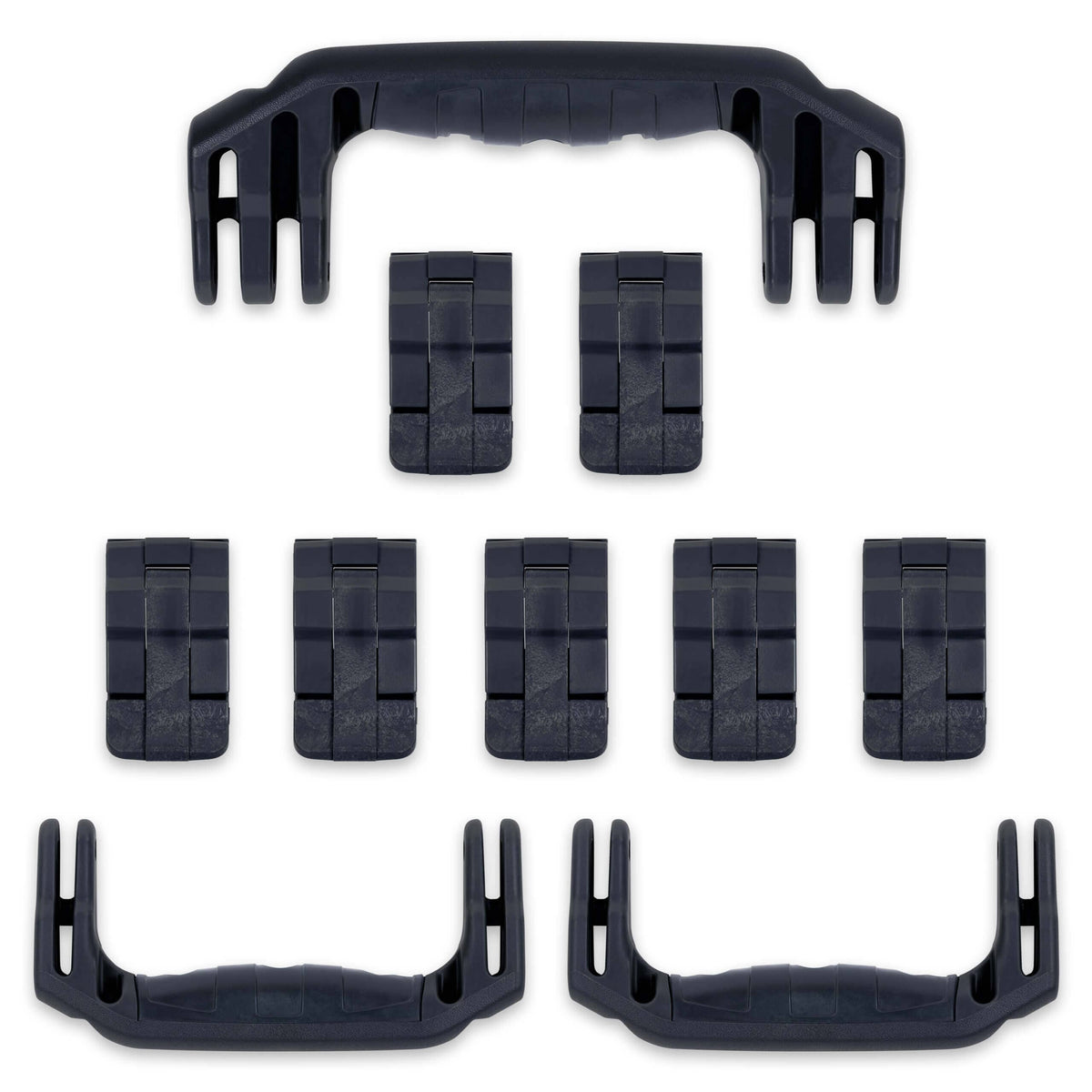 Pelican 1650 Replacement Handles &amp; Latches Set - Black ColorCase 