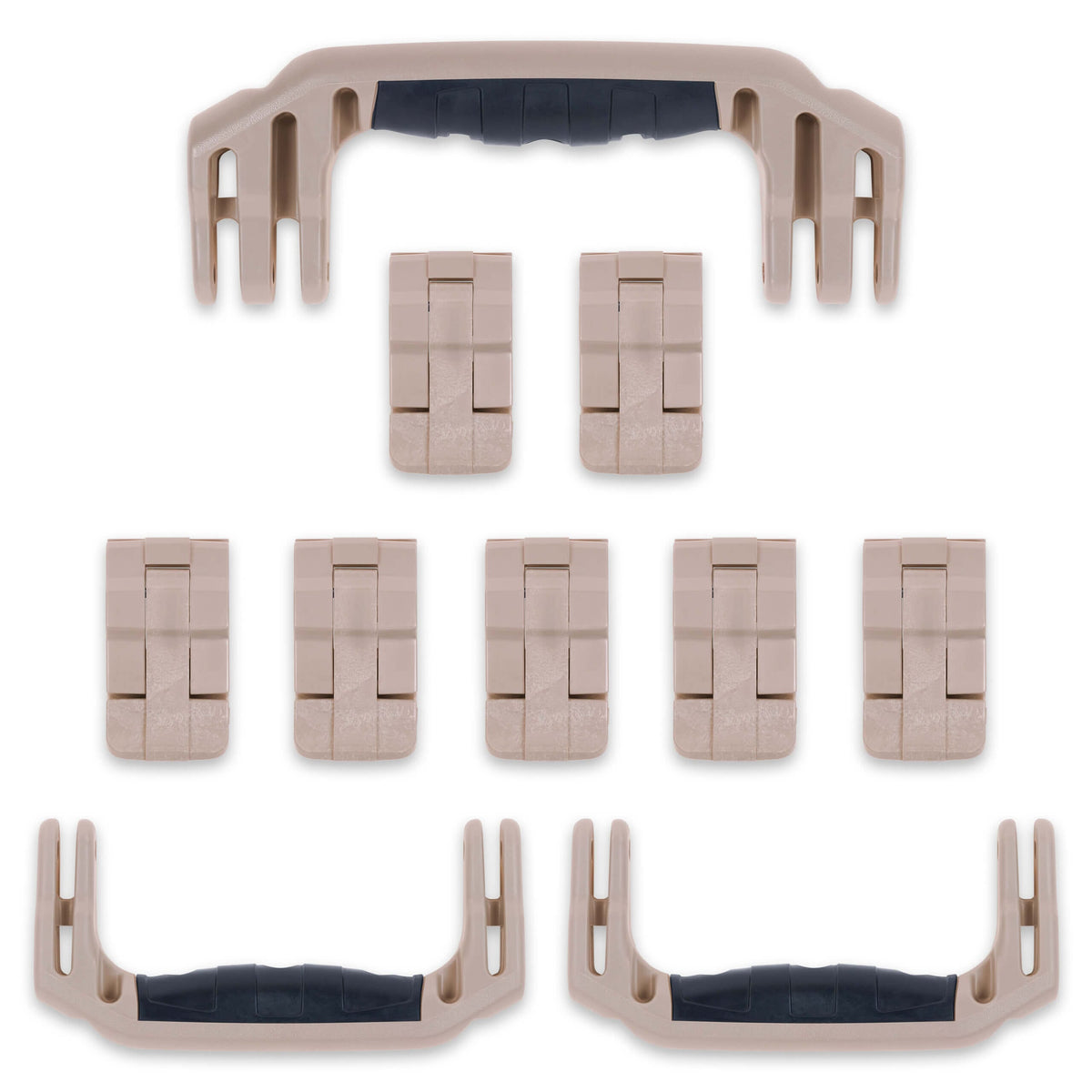 Pelican 1650 Replacement Handles &amp; Latches Set - Desert Tan ColorCase 