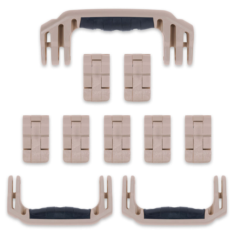 Pelican 1650 Replacement Handles & Latches Set - Desert Tan ColorCase 