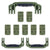 Pelican 1650 Replacement Handles & Latches Set - OD Green ColorCase 